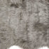2' X 3' Black Faux Sheepskin Animal Print Washable Area Rug